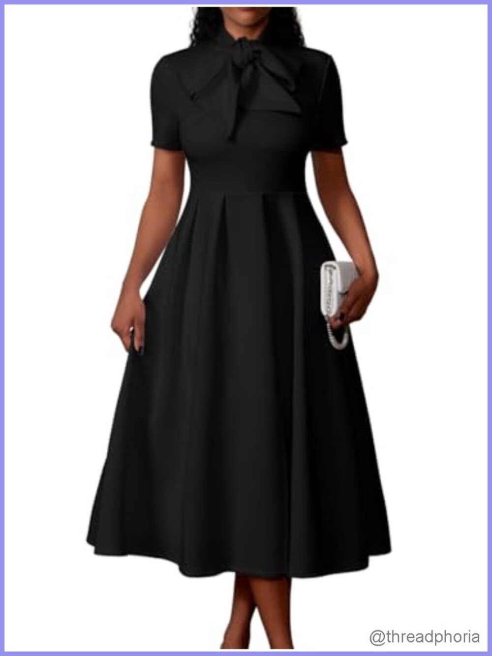 Elegant Casual Short Sleeve A-Line Dress with Pockets for Work & Party